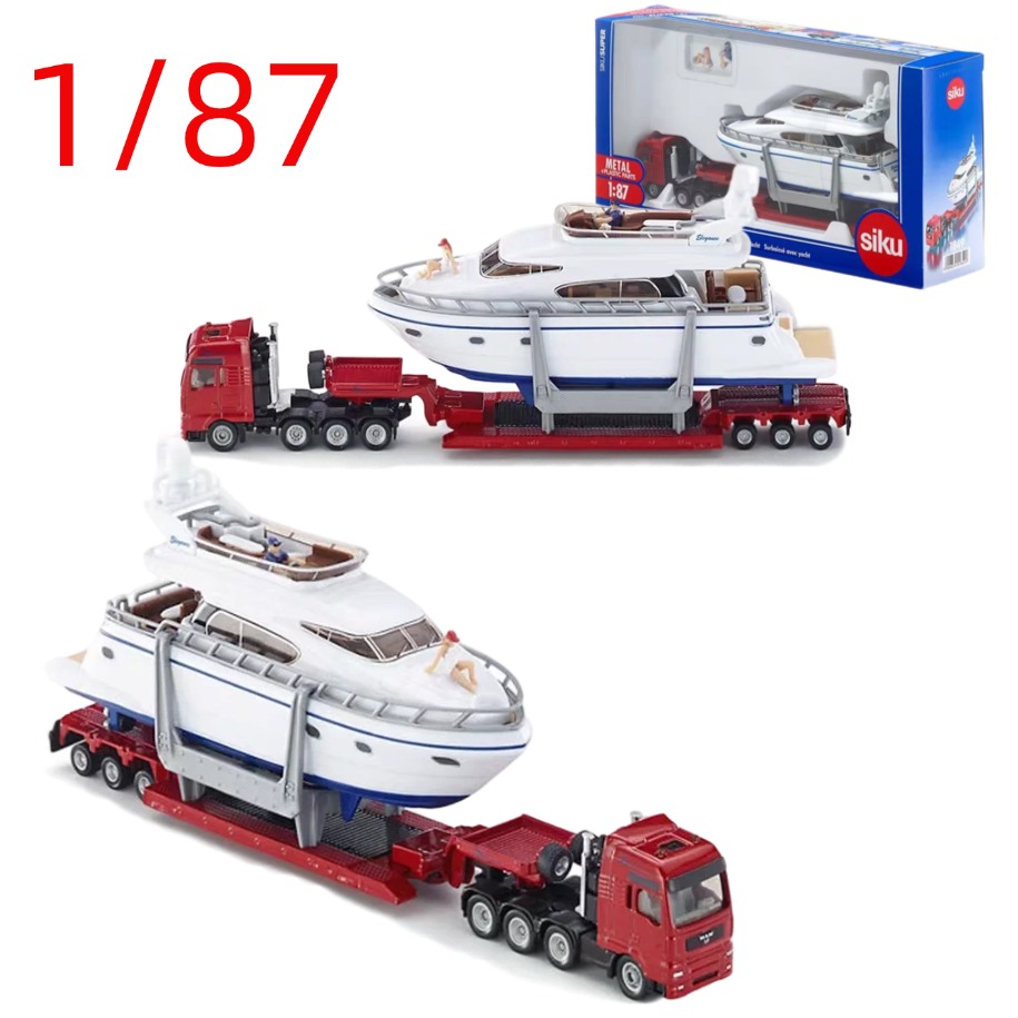 Model Kit Yacht - Модель грузовика-тягача для перевозки яхт, масштаб