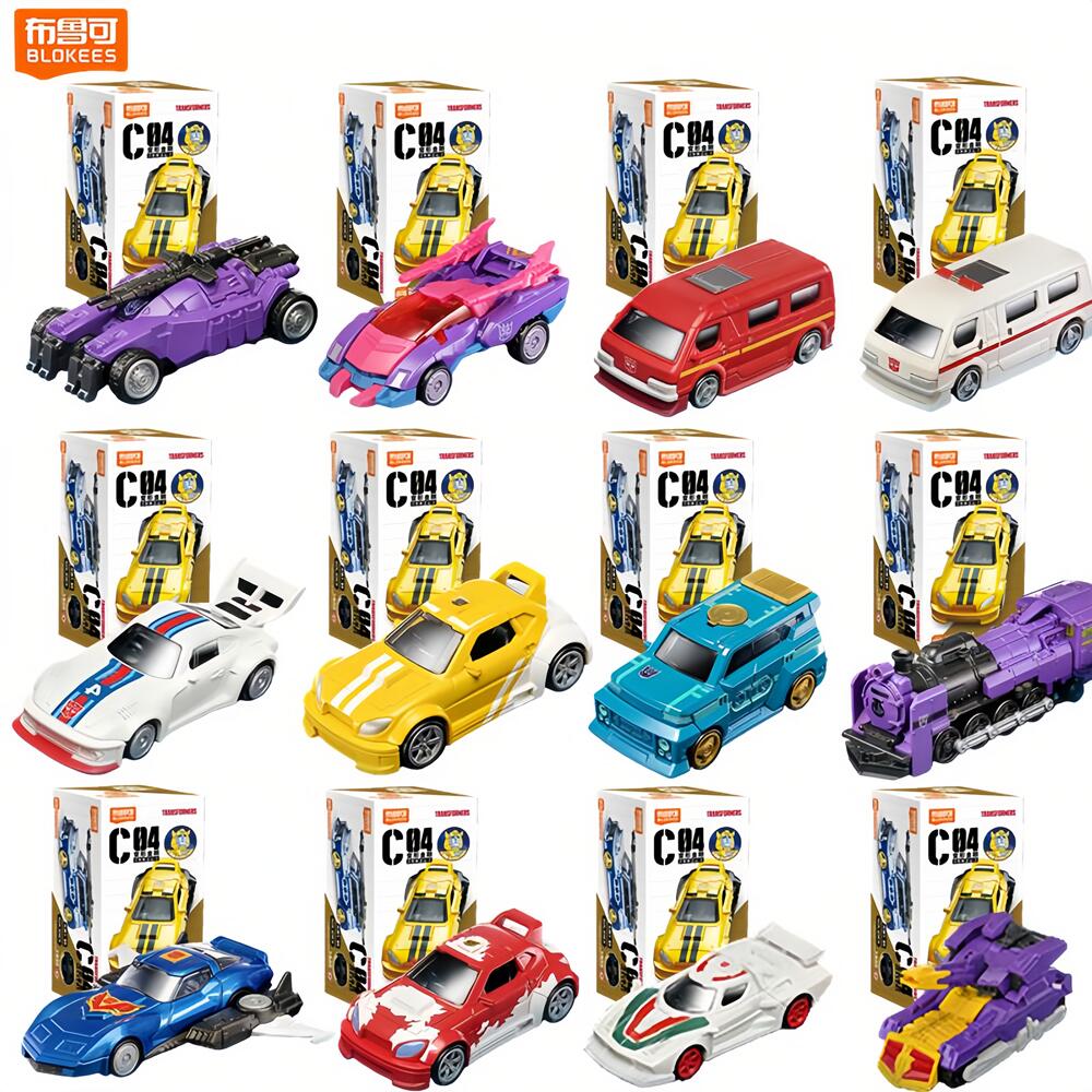 Model Kit Transformers Blokees - Blokees Transformers C04-12PCS G1 Бамблби, Саундвейв,