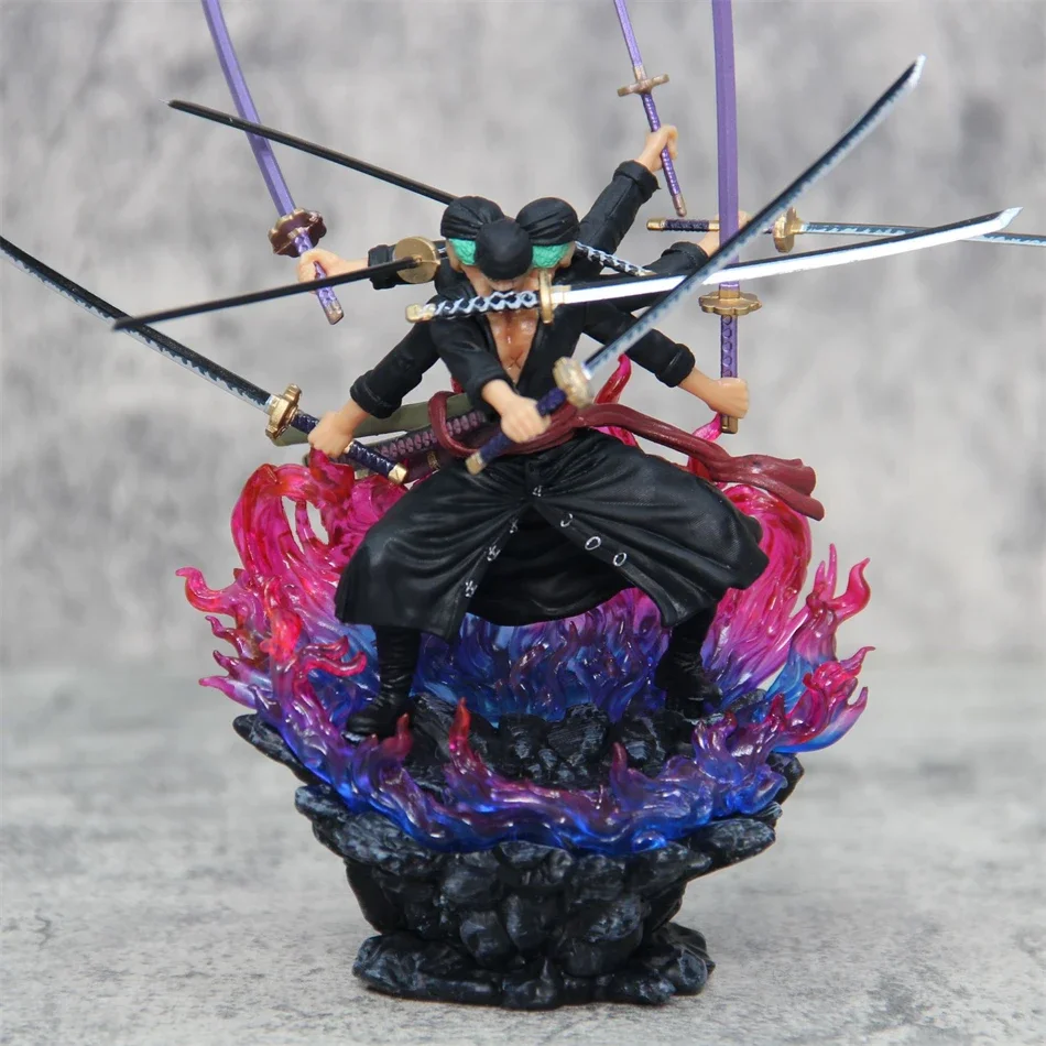 Model Kit One Piece Bandai - Цельная фигурка Зоро, аниме-фигурка Asura Roronoa