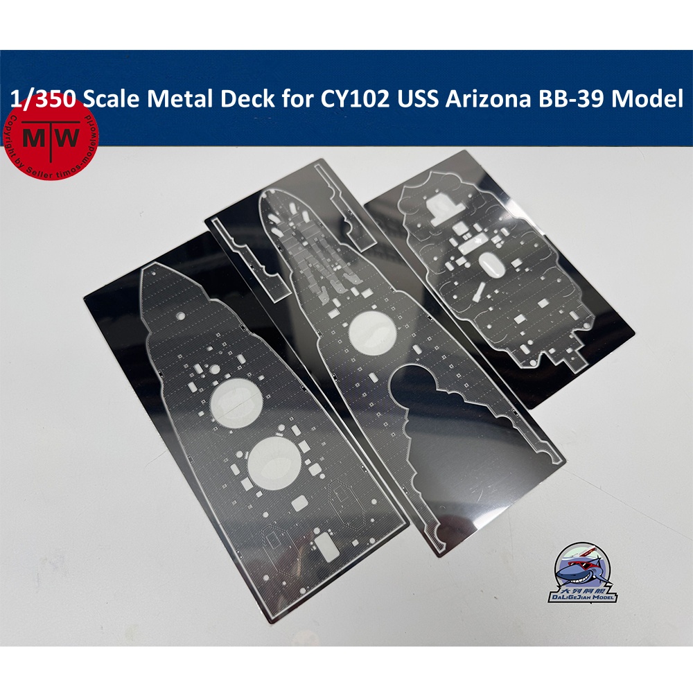 Model Kit Uss Arizona - Металлическая колода в масштабе 1/350 для