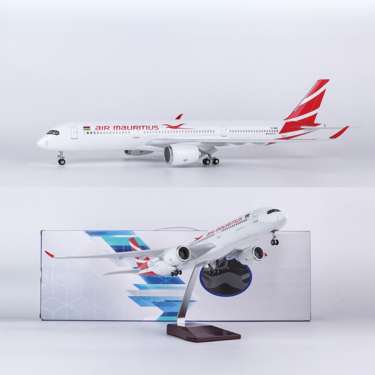 Model Kit Plane - Модель самолета Airbus A350 (Маврикий) 47