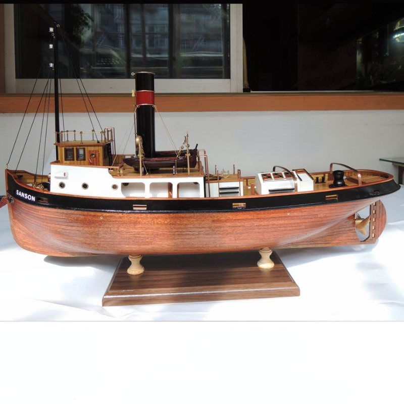Деревянная лодка SANSON Tugboa – обзор и цена Model Kit Yacht